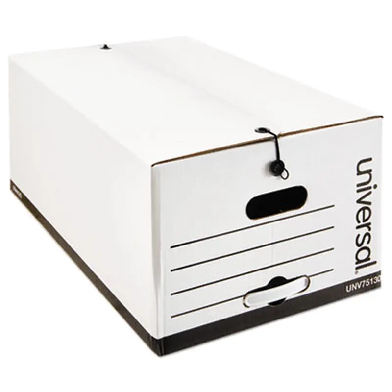 Economical Easy Assembly Storage Files, Legal Files, White, 12/Carton - File Boxes | Universal