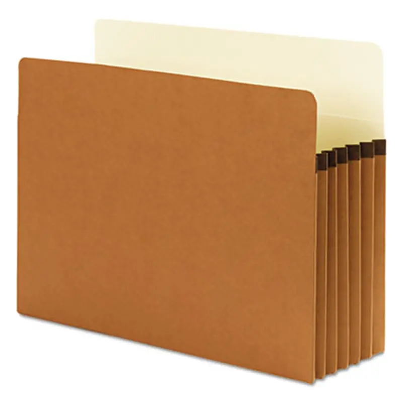 SuperTab Pockets, 5.25" Expansion, Letter Size, Redrope, 10/Box - File Jackets/Sleeves/Wallets | Smead