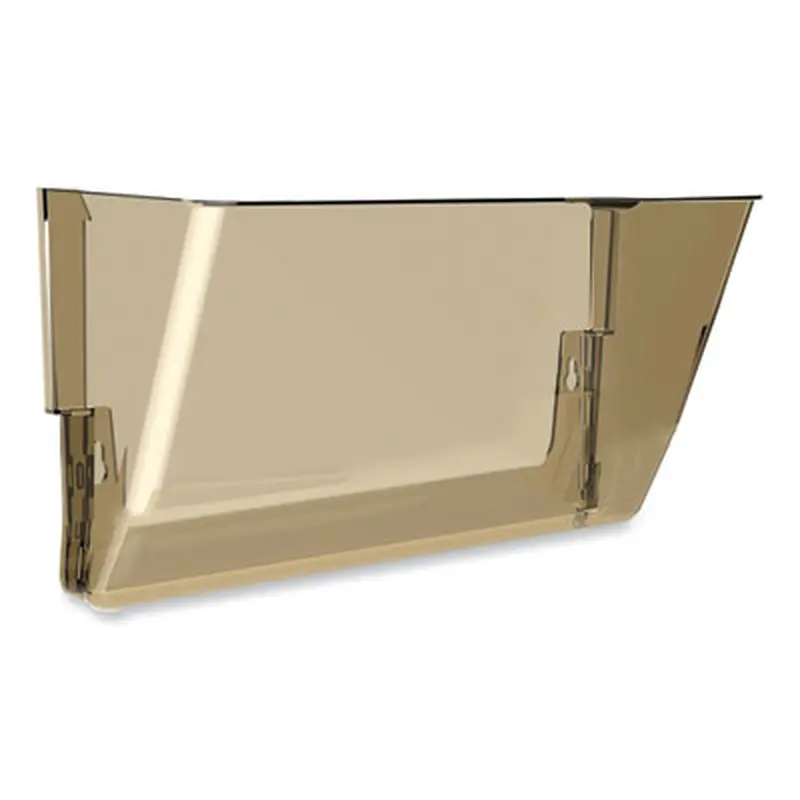 Wall File, Letter Size, 13" x 4" x 7", Smoke - Hanging File Systems | Storex