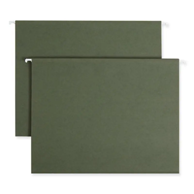 Hanging Folders, Letter Size, Standard Green, 25/Box - Hanging File Folders | Smead