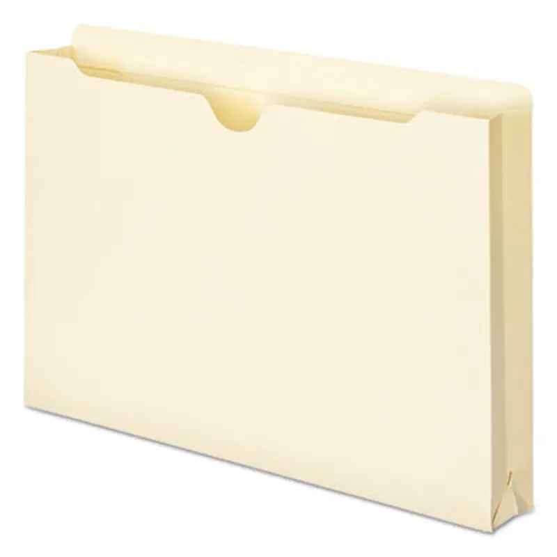 Manila File Jackets, 2-Ply Straight Tab, Legal Size, Manila, 50/Box - File Jackets/Sleeves/Wallets | Smead