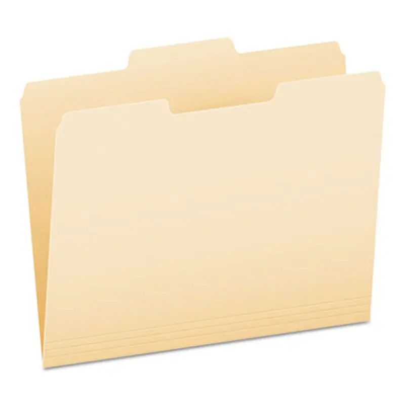 Manila File Folders, 1/3-Cut Tabs: Center Position, Letter Size, 0.75" Expansion, Manila, 100/Box - File Folders | Pendaflex