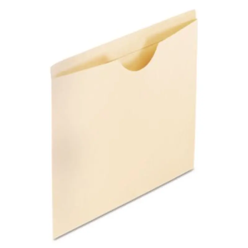 Manila Reinforced File Jackets, 2-Ply Straight Tab, Letter Size, Manila, 100/Box - File Jackets/Sleeves/Wallets | Pendaflex