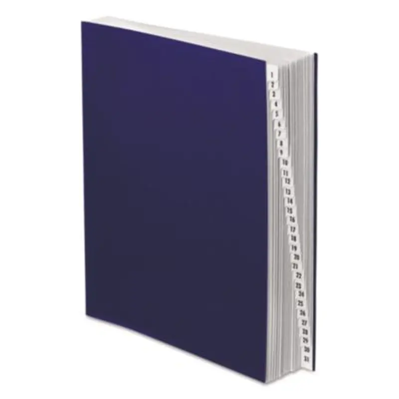 Expanding Desk File, 31 Dividers, Date Index, Letter Size, Dark Blue Cover - Indexed Sorters | Pendaflex