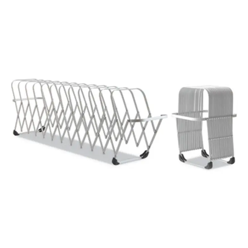 Flexifile Expandable Collator to Organizer, 12 Sections, Letter to Legal Size Files, 6" x 6.75" x 10.5", Silver - Desktop Document Racks & Sorters | LEE