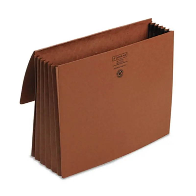 Redrope Expanding Wallets, 5.25" Expansion, 1 Section, Cloth Tie Closure, Letter Size, Redrope - File Jackets/Sleeves/Wallets | Smead