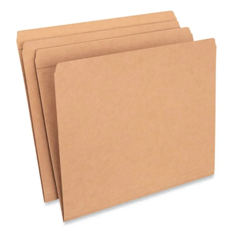 Reinforced Kraft Top Tab File Folders, Straight Tabs, Letter Size, 0.75" Expansion, Brown, 100/Box - File Folders | Universal