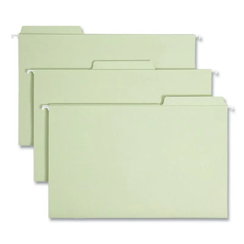 FasTab Hanging Folders, Legal Size, 1/3-Cut Tabs, Moss, 20/Box - Hanging File Folders | Smead