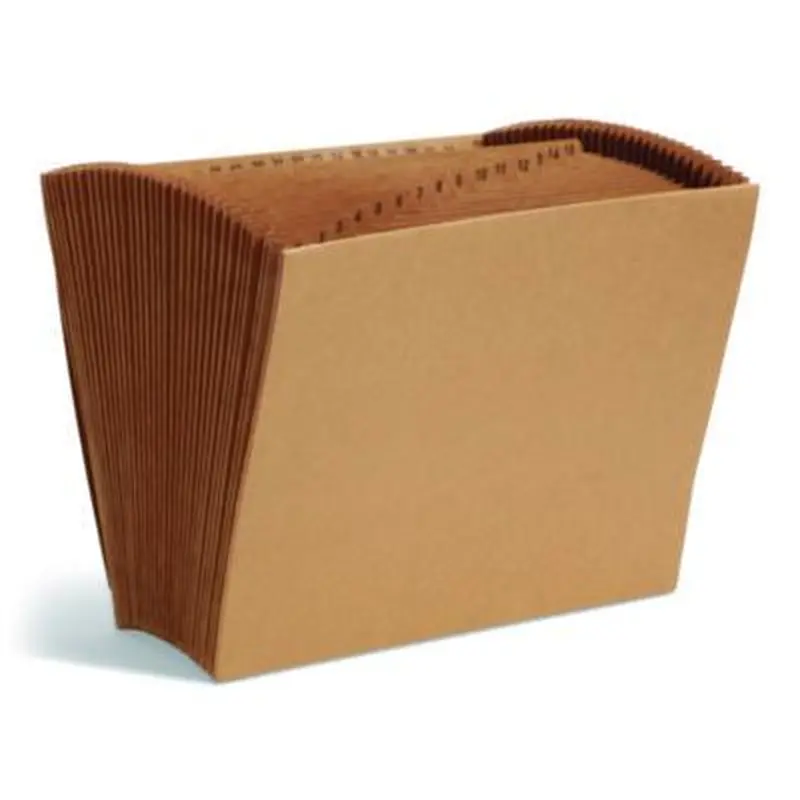 Indexed Expanding Kraft Files, 31 Sections, Elastic Cord Closure, 1/15-Cut Tabs, Letter Size, Kraft - File Jackets/Sleeves/Wallets | Smead