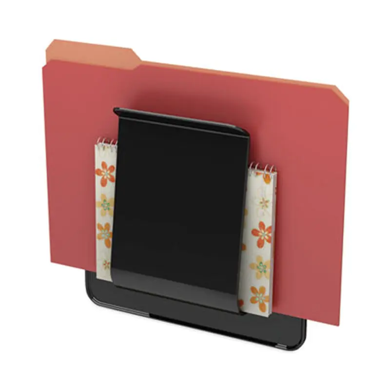 Stand Tall Wall File, Legal/Letter/Oversized Size, 9.25" x 10.63", Black - Hanging File Systems | deflecto