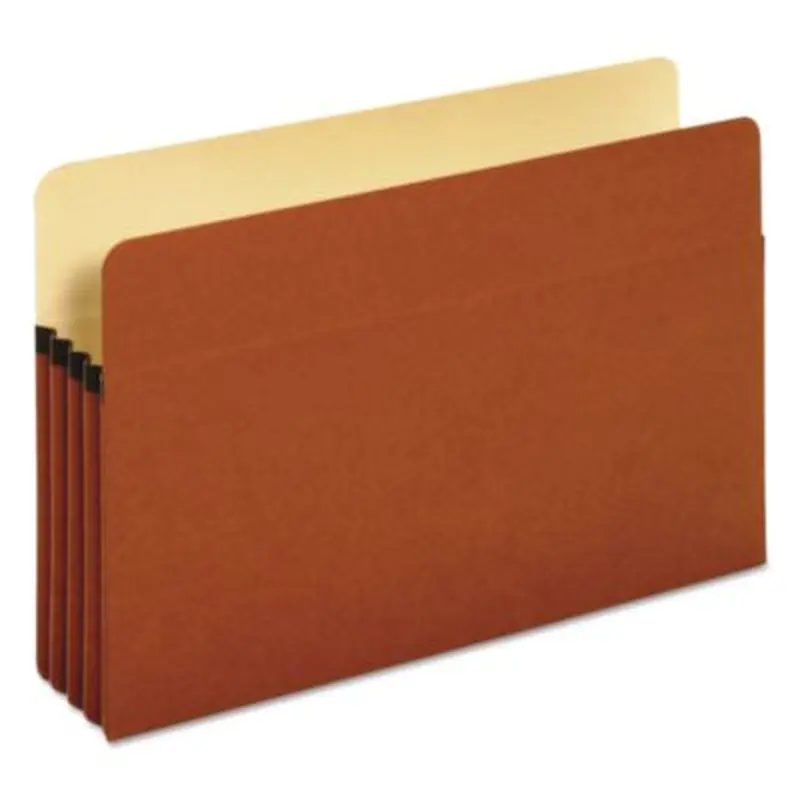 Standard Expanding File Pockets, 3.5" Expansion, Legal Size, Redrope, 25/Box - File Jackets/Sleeves/Wallets | Pendaflex