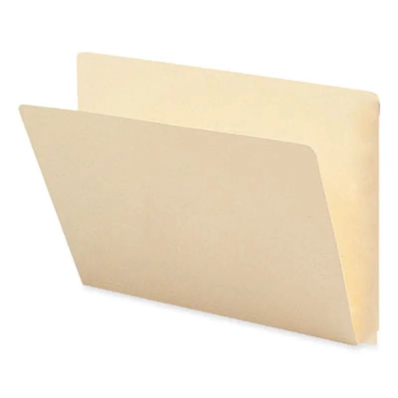 Extended End Tab Manila Folders, Straight Tabs, Letter Size, 0.75" Expansion, Manila, 100/Box - File Folders | Smead
