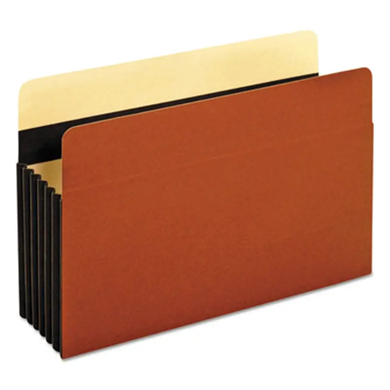 Heavy-Duty File Pockets, 5.25" Expansion, Legal Size, Redrope, 10/Box - File Jackets/Sleeves/Wallets | Pendaflex