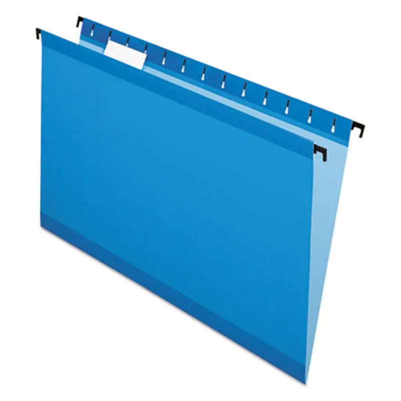 SureHook Hanging Folders, Legal Size, 1/5-Cut Tabs, Blue, 20/Box - Hanging File Folders | Pendaflex