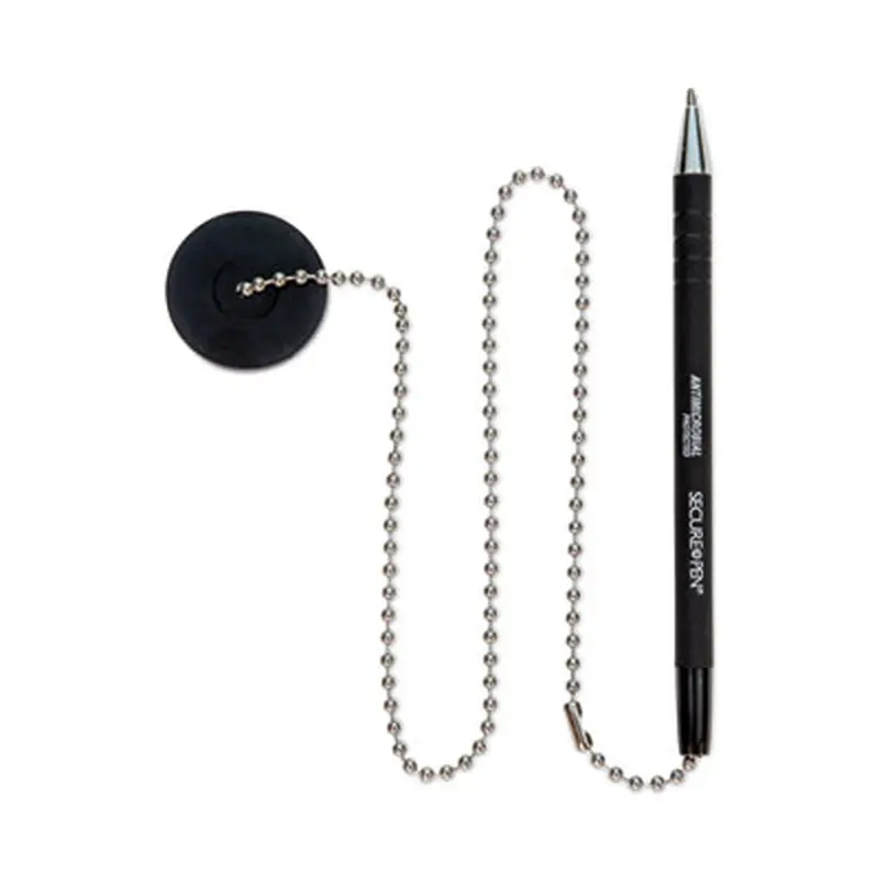 Antimicrobial Ballpoint Counter Pen, Medium 1 mm, Black Ink, Black Barrel - Pens | CONTROLTEK