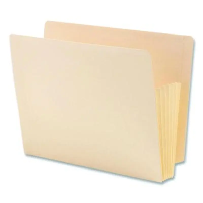 Manila End Tab TUFF Pockets, 5.25" Expansion, Letter Size, Manila, 10/Box - File Jackets/Sleeves/Wallets | Smead