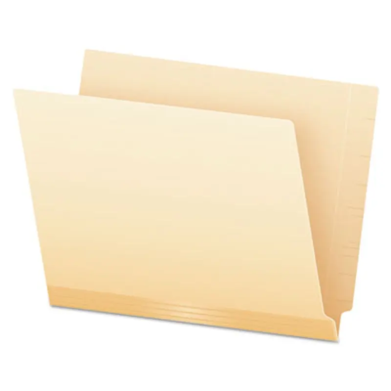 Manila Laminated Spine Shelf File Folders, Straight Tabs, Letter Size, Manila, 50/Box - File Folders | Pendaflex