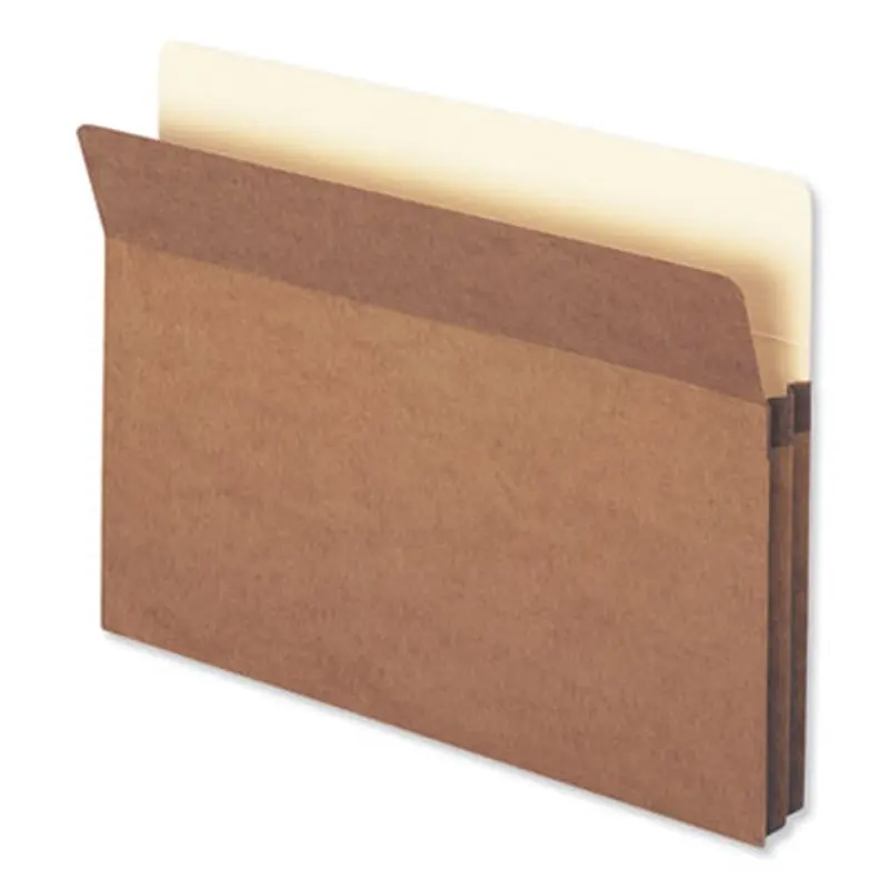 Redrope Drop Front File Pockets, 1.75" Expansion, Letter Size, Redrope, 50/Box - File Jackets/Sleeves/Wallets | Smead