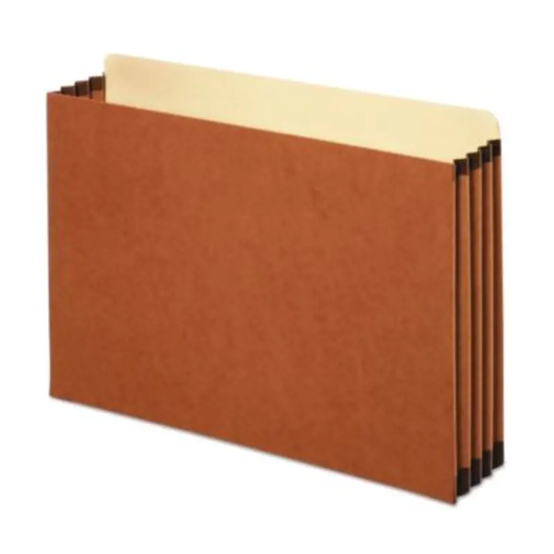 File Cabinet Pockets, 3.5" Expansion, Legal Size, Redrope, 10/Box - File Jackets/Sleeves/Wallets | Pendaflex