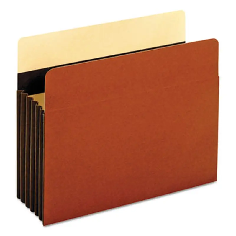 Heavy-Duty File Pockets, 5.25" Expansion, Letter Size, Redrope, 10/Box - File Jackets/Sleeves/Wallets | Pendaflex