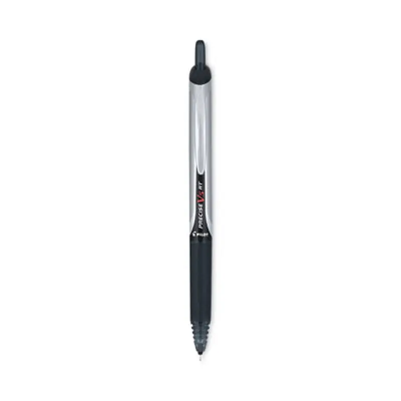 Precise V5RT Rollerball Pen, Retractable, Extra-Fine 0.5 mm, Black Ink, Black Barrel - Pens | Pilot