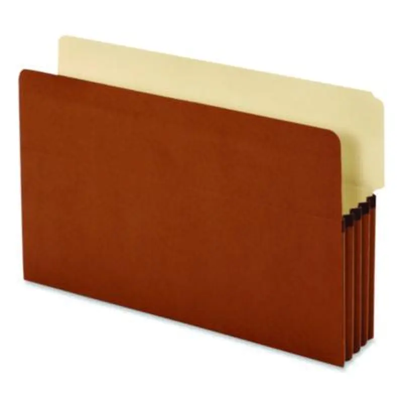 End Tab FIle Pocket, 3.5" Expansion, Legal Size, Redrope, 10/Box - File Jackets/Sleeves/Wallets | Pendaflex