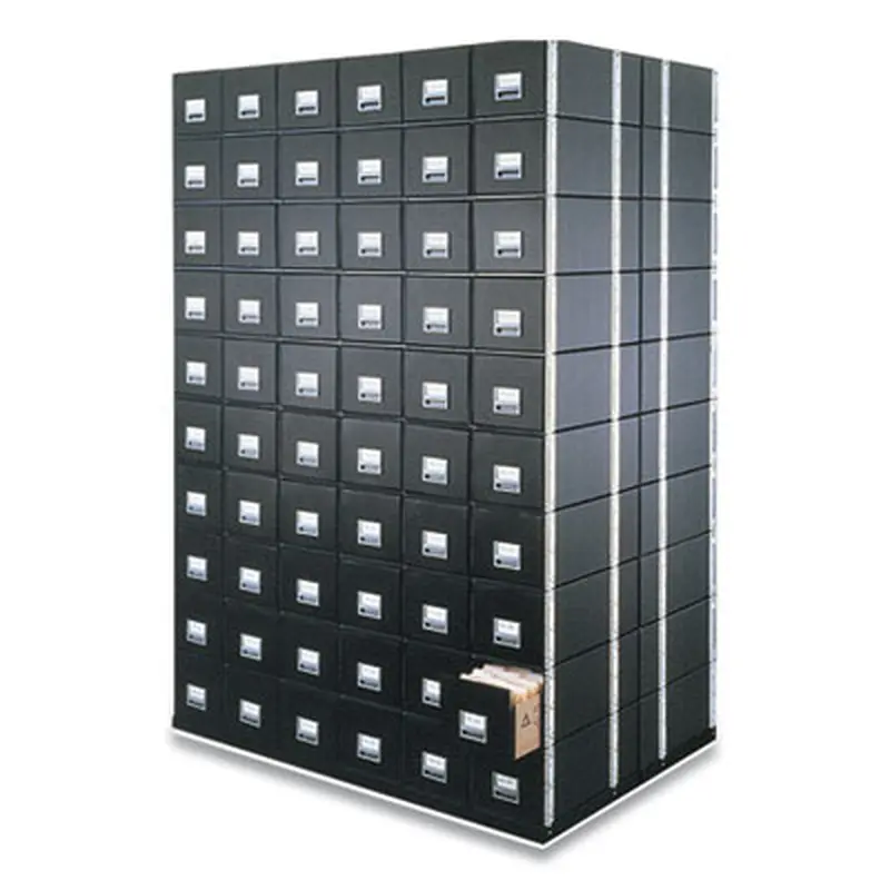 STAXONSTEEL Maximum Space-Saving Storage Drawers, Legal Files, 17" x 25.5" x 11.13", Black, 6/Carton - File Boxes | Bankers Box