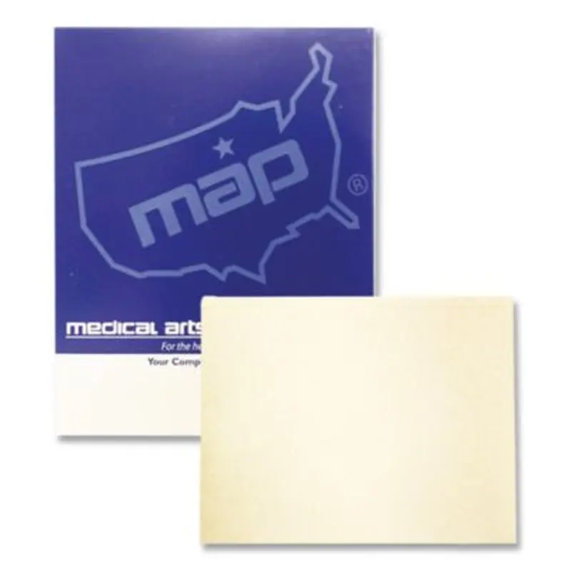 End-Tab File Folder with Mylar Spine, Straight Tabs, Letter Size, 0.75" Expansion, Manila, 50/Box - File Folders | Medical Arts Press