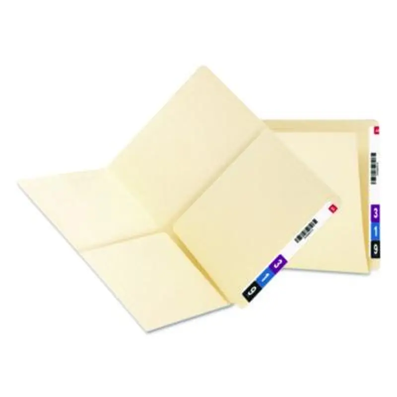 Heavyweight Manila End Tab Pocket Folders, Interior Front/Back Panel Pockets, Straight Tabs, Letter Size, 11pt Manila, 25/Box - File Folders | Smead