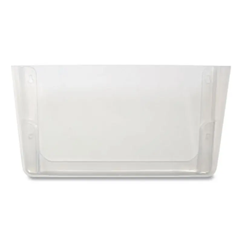 Unbreakable Plastic Wall File, Letter Size, 13" x 3.69" x 7.16", Clear - Hanging File Systems | TRU RED
