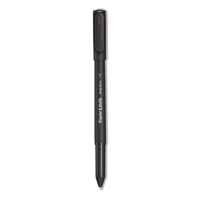 Write Bros. Ballpoint Pen, Stick, Medium 1 mm, Black Ink, Black Barrel, Dozen - Pens | Paper Mate