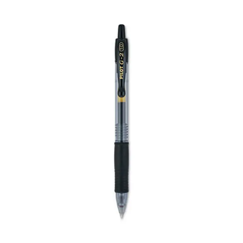 G2 Premium Gel Pen, Retractable, Bold 1 mm, Black Ink, Smoke/Black Barrel, Dozen - Pens | Pilot