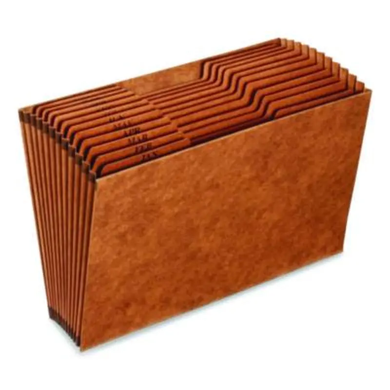 Heavy-Duty Expanding File, 12 Sections, 1/3-Cut Tabs, Legal Size, Redrope - File Jackets/Sleeves/Wallets | Pendaflex
