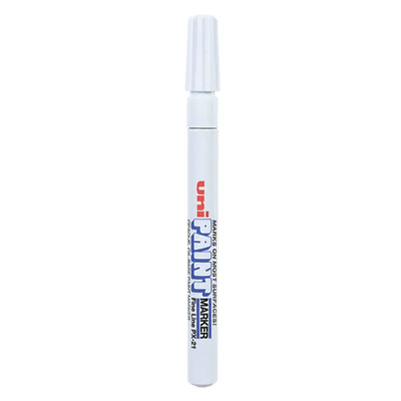 Permanent Marker, Fine Bullet Tip, White - Markers | uni-Paint