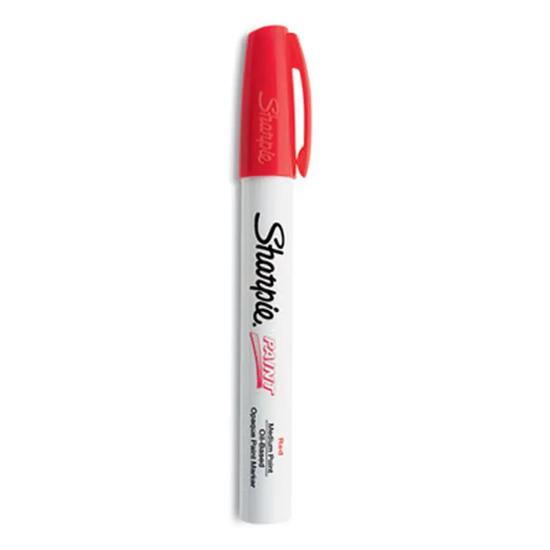 Permanent Paint Marker, Medium Bullet Tip, Red - Markers | Sharpie