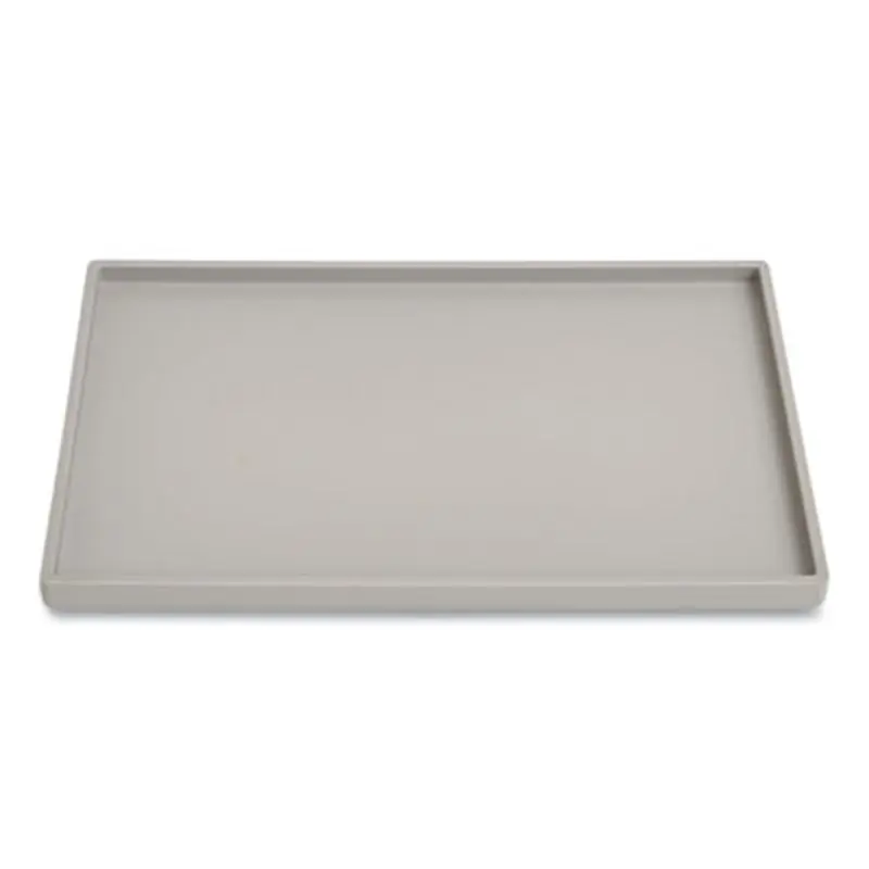 Slim Stackable Plastic Mail and Supplies Tray, 1 Section, #6 1/4 to #16 Envelopes, 6.85 x 9.88 x 0.47, Gray - Desktop Document Racks & Sorters | TRU RED
