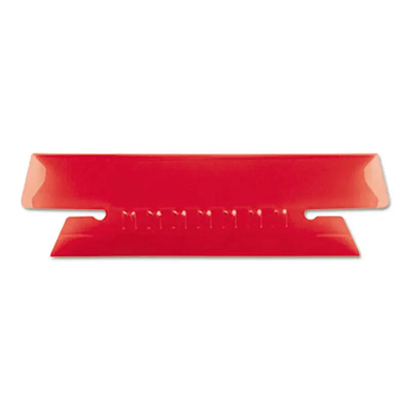 Transparent Colored Tabs For Hanging File Folders, 1/3-Cut, Red, 3.5" Wide, 25/Pack - File Inserts/Tabs | Pendaflex