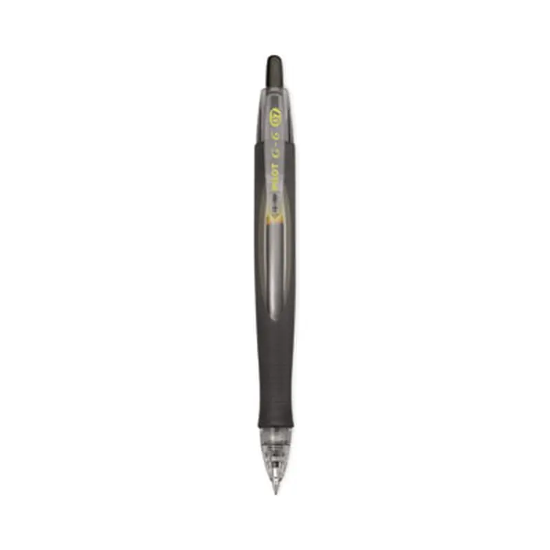 G6 Gel Pen, Retractable, Fine 0.7 mm, Black Ink, Black Barrel - Pens | Pilot