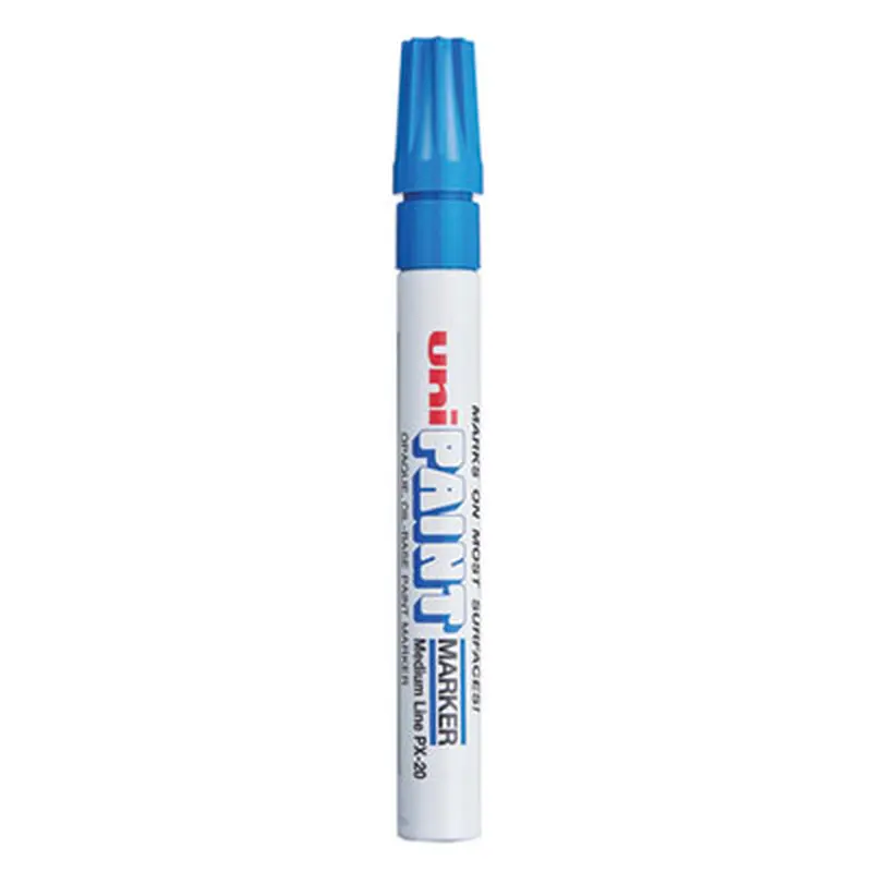 Permanent Marker, Medium Bullet Tip, Blue - Markers | uni-Paint