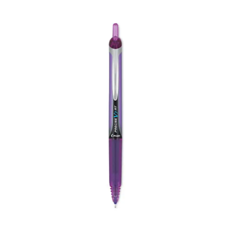 Precise V7RT Rollerball Pen, Retractable, Fine 0.7 mm, Purple Ink, Purple Barrel - Pens | Pilot