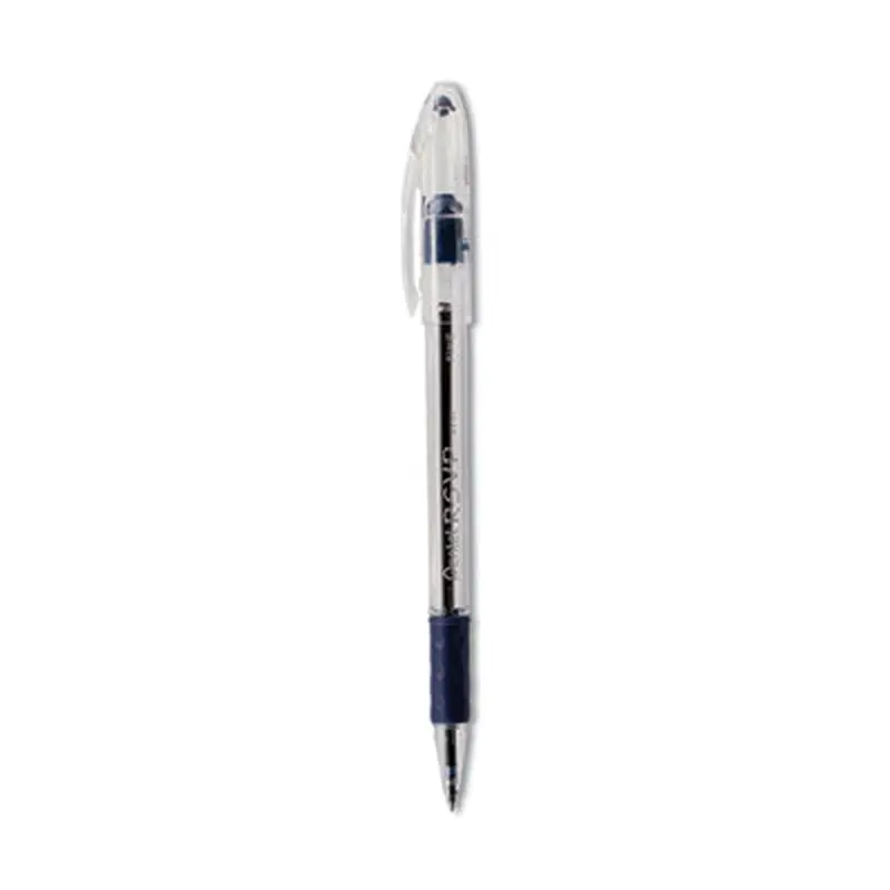 R.S.V.P. Ballpoint Pen, Stick, Fine 0.7 mm, Blue Ink, Clear/Blue Barrel, Dozen - Pens | Pentel