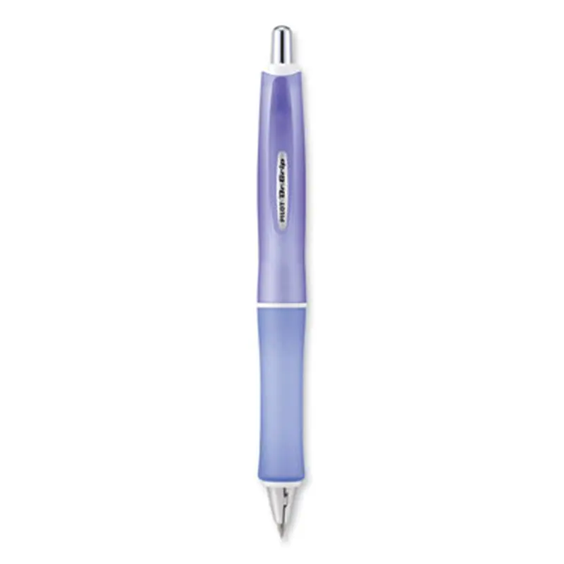 Dr. Grip Frosted Advanced Ink Ballpoint Pen, Retractable, Medium 1 mm, Black Ink, Purple Barrel - Pens | Pilot