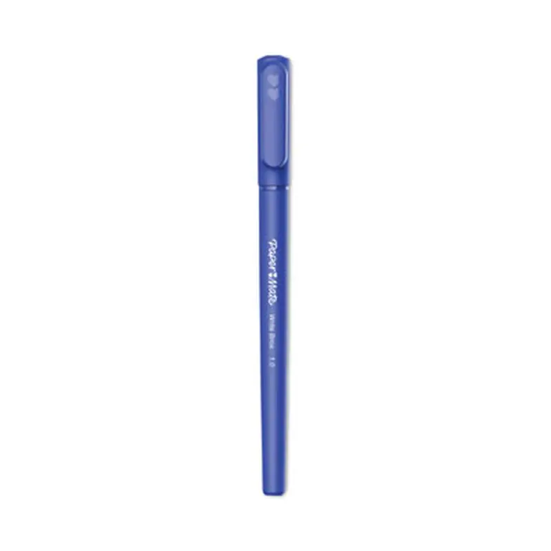 Write Bros. Ballpoint Pen, Stick, Medium 1 mm, Blue Ink, Blue Barrel, Dozen - Pens | Paper Mate