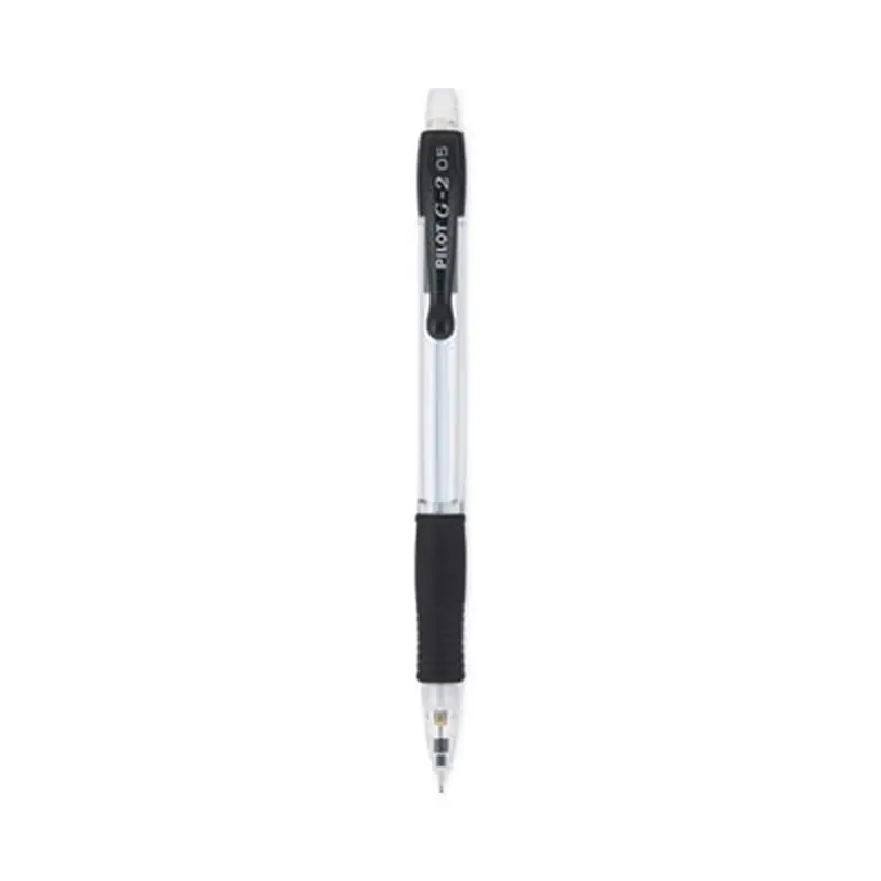 G2 Mechanical Pencil, 0.5 mm, HB (#2), Black Lead, Clear/Black Barrel, Dozen - Pencils | Pilot