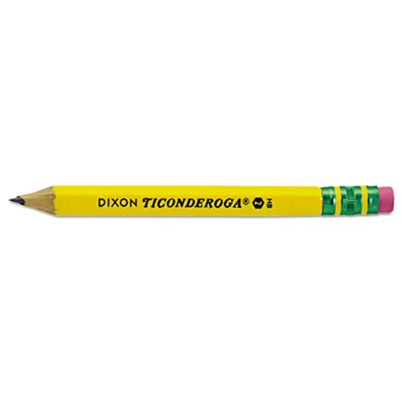 Golf Pencils, HB (#2), Black Lead, Yellow Barrel, 72/Box - Pencils | Ticonderoga