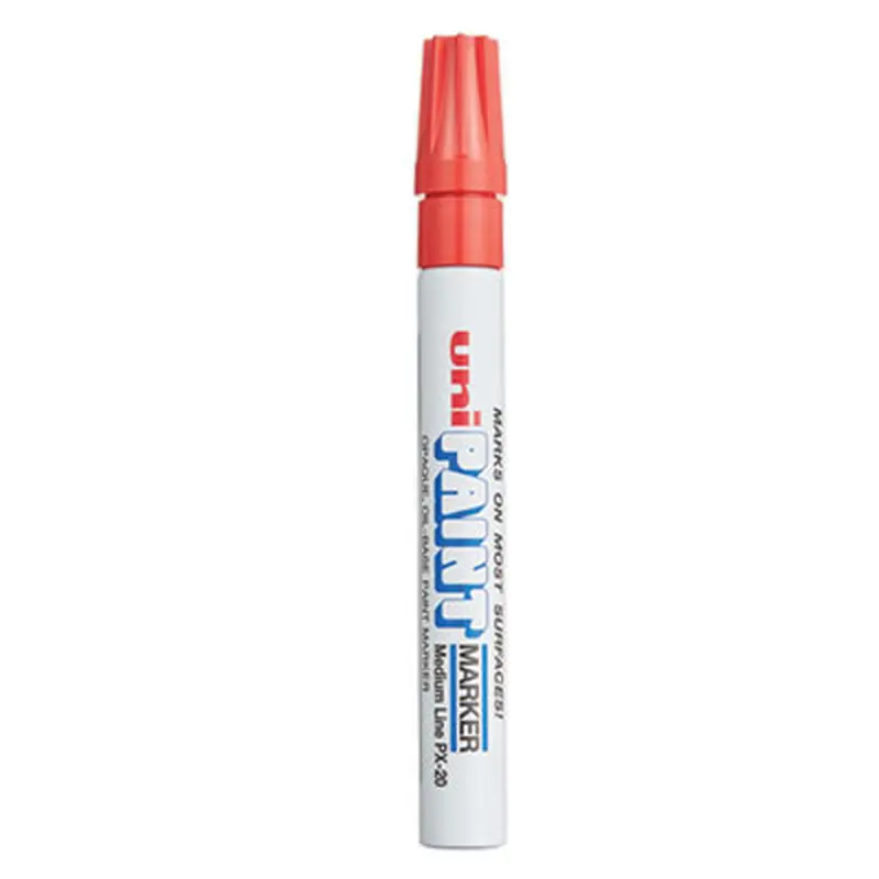 Permanent Marker, Medium Bullet Tip, Red - Markers | uni-Paint