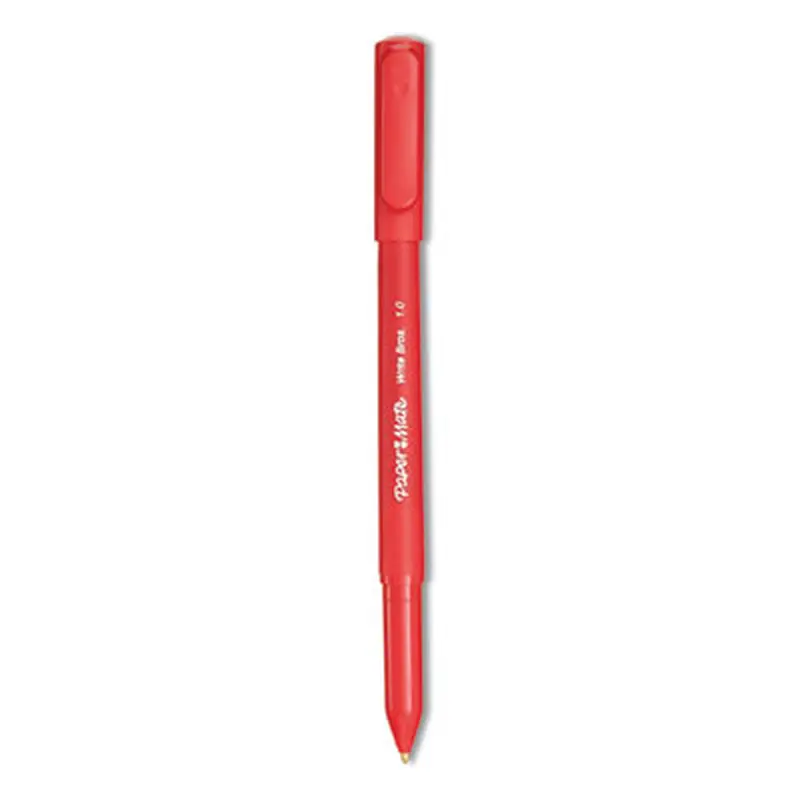 Write Bros. Ballpoint Pen, Stick, Medium 1 mm, Red Ink, Red Barrel, Dozen - Pens | Paper Mate