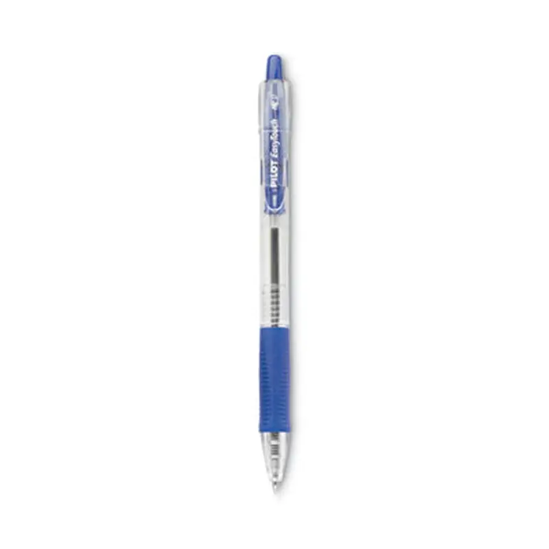 EasyTouch Ballpoint Pen, Retractable, Medium 1 mm, Blue Ink, Clear Barrel, Dozen - Pens | Pilot
