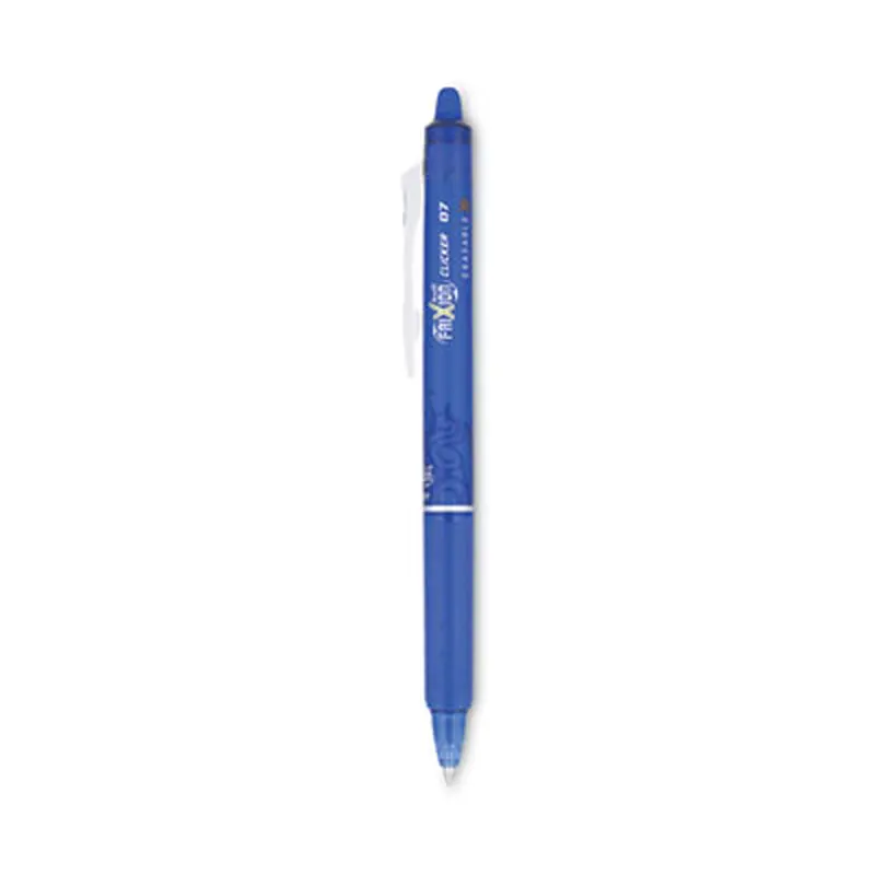 FriXion Clicker Erasable Gel Pen, Retractable, Fine 0.7 mm, Blue Ink, Blue Barrel - Pens | Pilot