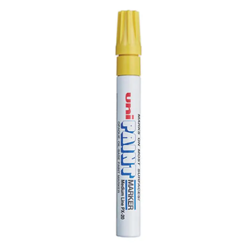 Permanent Marker, Medium Bullet Tip, Yellow - Markers | uni-Paint